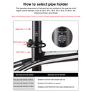 Bike Seat Tube Clip Quick Release MTB Bicycle Seatpost Clamp (Black 34.9mm)