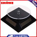 360 Degree Solar Powered Rotary Display Stand Jewelry Turntable