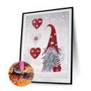 5D Diamond Painting DIY Rhinestone Special Shaped Love Heart Gnome Pictures K
