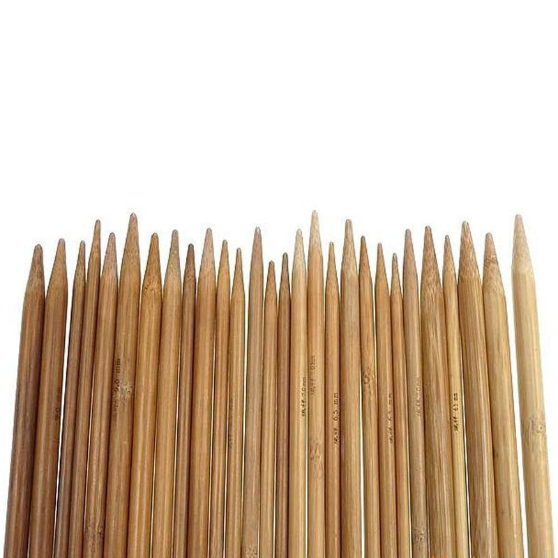 75pcs Bamboo Crochet Hook Carbonized Double Tips Carbonized Bamboo Str