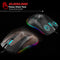USB Lightweight Gaming Mouse RGB Backlit 6400DPI Honeycomb Shell Mice for PC