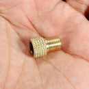1x Bicycle Valve Adapter Conversion Head Brass Straight Nozzle Pattern L0Z1 X3Q8