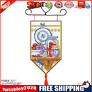 Christmas Banner Pendant 14CT 2 Strands DIY Cross Stitch Kit Decor (010)