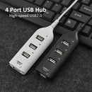 USB Hub 5Mbps High Speed Multi USB 2.0 Adapter 4 Port Splitter (White)