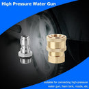5PC High Pressure Washer 1/4 Quick Coupling + M14x1.5mm Brass Connector for Nozzle