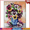 14CT Stamped Cross Stitch Kit DIY Colorful Flowers Needlework Craft (H624) #F