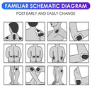 3*Black Herb Plaster Paste Knee Joint Pain Relief Patches Plaster Back Muscle\