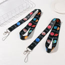 Fabric Moon Metal Clasp Card Lanyard Key Lanyard Neck Lanyard Phone Lanyard