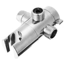 3-Way Shower Head Diverter Mounted Valve Fixer Bracket Shower Tea Adapter Switch