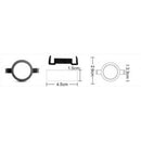 2pcs H7 LED Headlight Bulb Holders Adapters Socket for Ford Mondeo Citroen