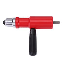 Electric Rivet Nut Gun Riveting Tool Cordless Riveter Adapter Kit (Red) Newly