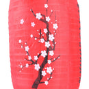 Plum Long Cloth Lampion Blossom Sushi Restaurant Hanging Lantern Lamp (Red)