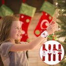 12X Christmas Santa Snowman Slap On Bracelet Wrist Band Party Novelty Favor Gif~