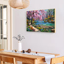 5D DIY Full Square Drill Diamond Painting River Tree Cross Stitch Embroidery Kit
