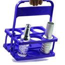 Portable Beer Rack Foldable Plastic Beer Basket Durable Wine Rack (Blue) Newly