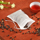 100pcs Empty Scent Drawstring Tea Bag Seal Filter Herb Spice Pouch (8x10cm)