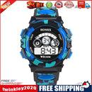 Outdoor Multifunction Waterproof Boy Sports Electronic Watches (Blue)