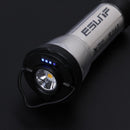 LED Lamp Adjustable Lighthouse Flashlights USB Charging for Outdoor (White A)