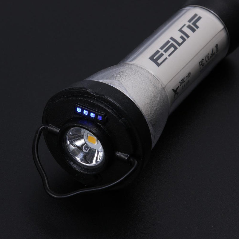LED Lamp Adjustable Lighthouse Flashlights USB Charging for Outdoor (White A)