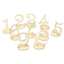 10pcs Wooden Wedding Table Number Seat Cards Ornament Craft (One to Ten) Newly