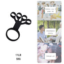 Silicone Hand Gripper Arthritis Wrist Stretcher Finger Exercise (Black) Newly