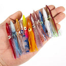 10x 8cm squid skirts bionic fishing bait crankbait artificial wobbler rubber bait