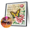 #A 5D Diamond Painting Butterfly and Flower Full Round Drill DIY Art Crafts Mo