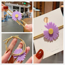 Women Simple Hair Accessories Hair Rope Little daisy Hair Ring High Elastic