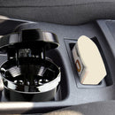 Car Ashtray with LED Light Auto Styling Cigarette Cylinder Holder (Black)