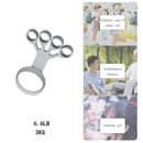 Silicone Hand Grip Arthritis Wrist Stretch Finger Trainer Exercise (Grey) Newly