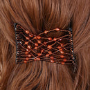 Elastic Magic DIY Double Clip Headband Bun Hair Combs Metal Hairpins Beads Comb