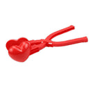 Love Shaped Snowball Maker Clip Kids Winter Snow Sand Mold Random (Yellow)