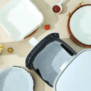 50pcs Air Fryer Disposable Paper Liner Mat Square Steamer Basket (White)*2