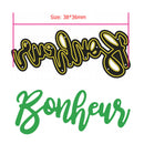 French Letter Cutting Dies for DIY Scrapbooking Album Card Making (H3997) Newly