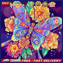 5D Full Round Drill Diamond Painting DIY Butterfly Rhinestone Mosaic Picture