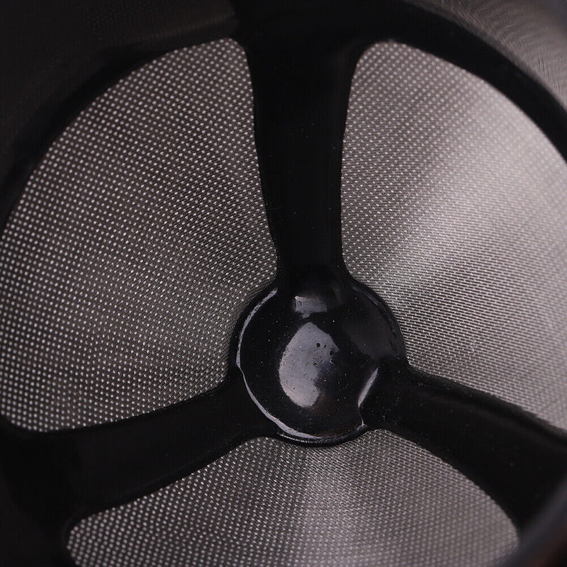 Stainless Steel Folding Coffee Filter with Brush Coffee Dripper (Black) Newly