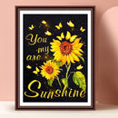 Full Round Crystal Diamond Painting Yellow Sunflower Kit Art Craft Home Decor