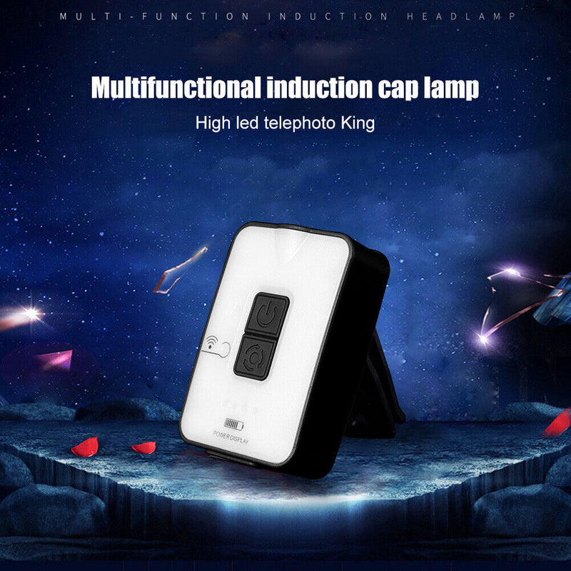 LED Cap Clip Light Waterproof Induction Cap Light Waterproof Headlamp for Hiking