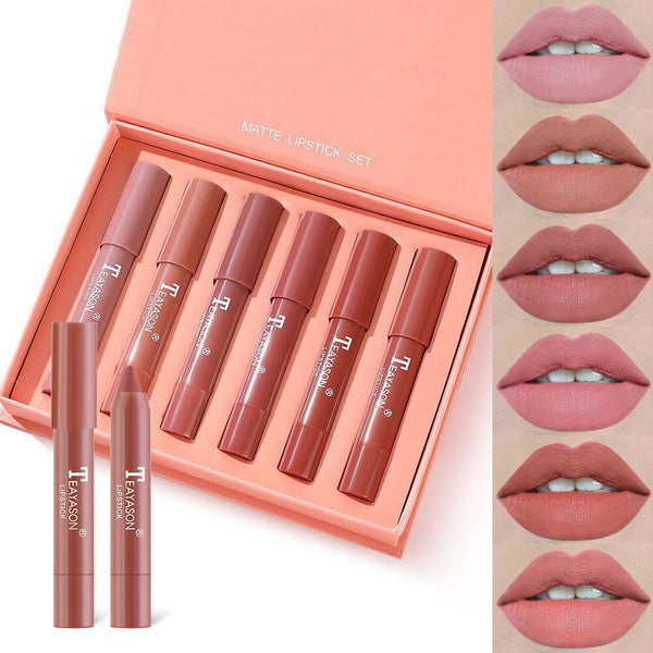 Waterproof Velvet Lipstick Pen Matte Lipstick Set Non-stick Cup Long Lasting