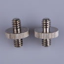 1/4 Male To 1/4 Male Threaded Metal Screw Adapter For Tripod Monopod  Newly