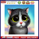 5D DIY Full Round Drill Diamond Paint Cute Cat Mosaic Rhinestone Drawing Pi