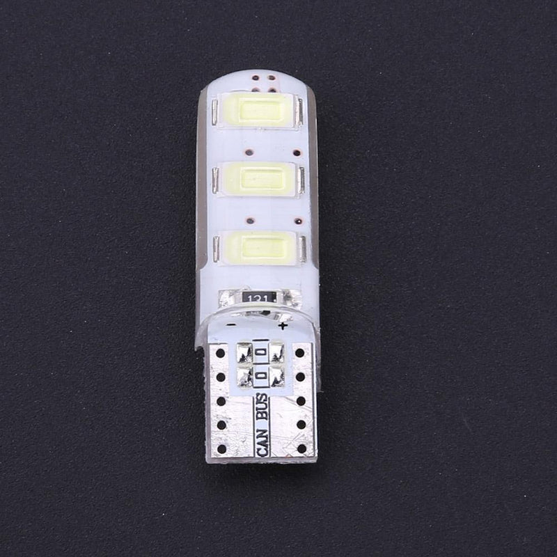 10pcs T10 5630 W5W Silica Gel 6MSD LED Car Interior Light Reading Bulbs