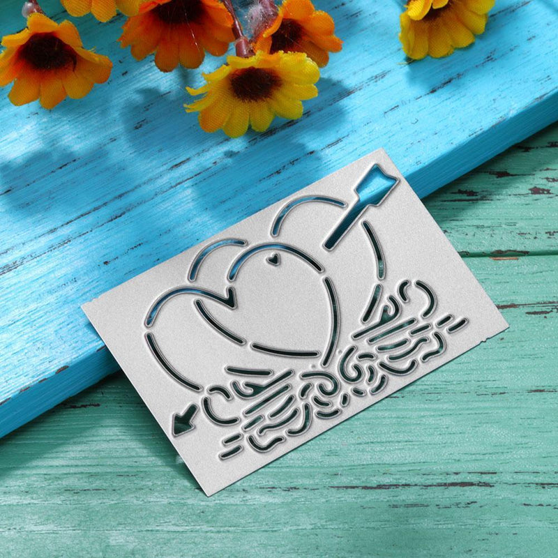 Arrow Heart DIY Craft Punching Molds Stencils Scrapbook Embossing Album Card by