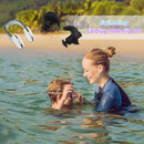Soft Silicone Swimming Earplugs Nose Clip Set Soundproof Ear Plugs (Black)
