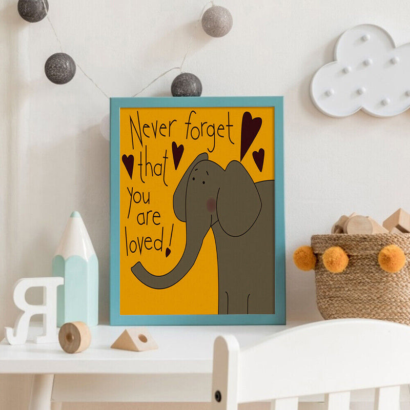 Words And Animal 40x50cm Oil Paint By Numbers Picture DIY Painting