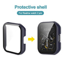Watch Protective Cover+Screen Film for Realme Watch 2 Pro Case (Dark Blue) Newly
