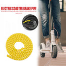 Electric Scooter Brake Pipe Protector Spiral Winding Wire for M365 (Yellow)