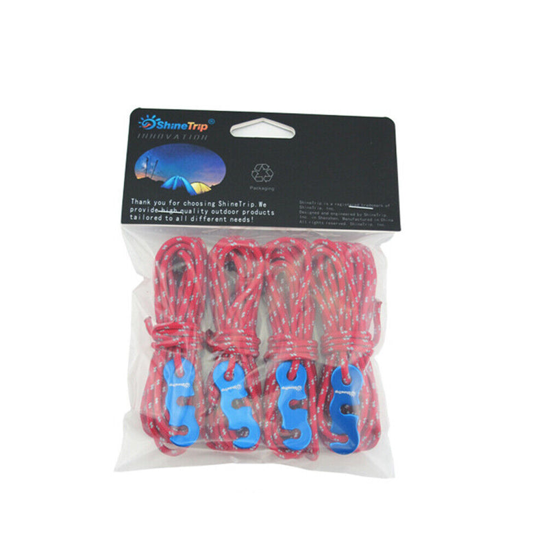 4pcs 3mm Multifunction Tent Rope Outdoor Camping Hiking Canopy Clothesline Clothes