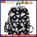 Casual Nylon Shoulder School Bags Cow Letter Print Women Girls Travel Backpacks
