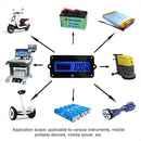 2pcs Battery Indicator LCD Display Batteries Capacity Monitor (Blue)